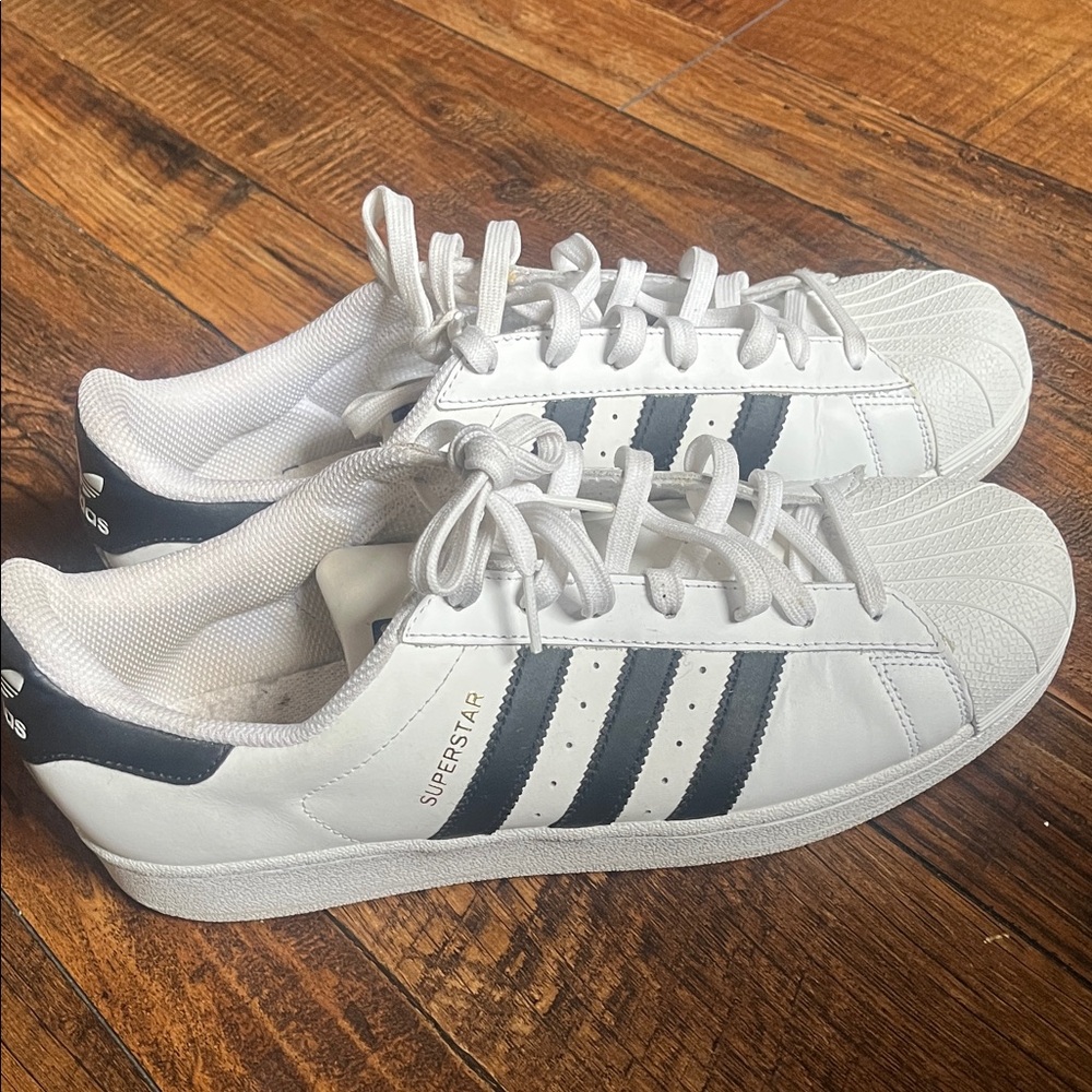 Adidas White and Black Superstar Shoes Shell Toes Adidas - Picture 2 of 7